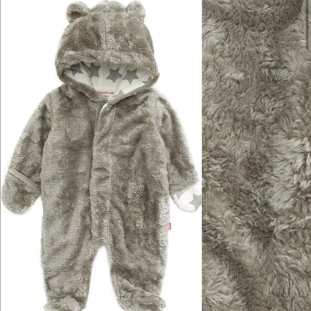 Magnetic me star drizzle minky fleece bunting